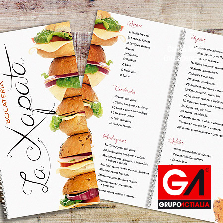Diseño Gráfico · Impresión · Cartas Menú Restaurantes · Encuadernadas DL
